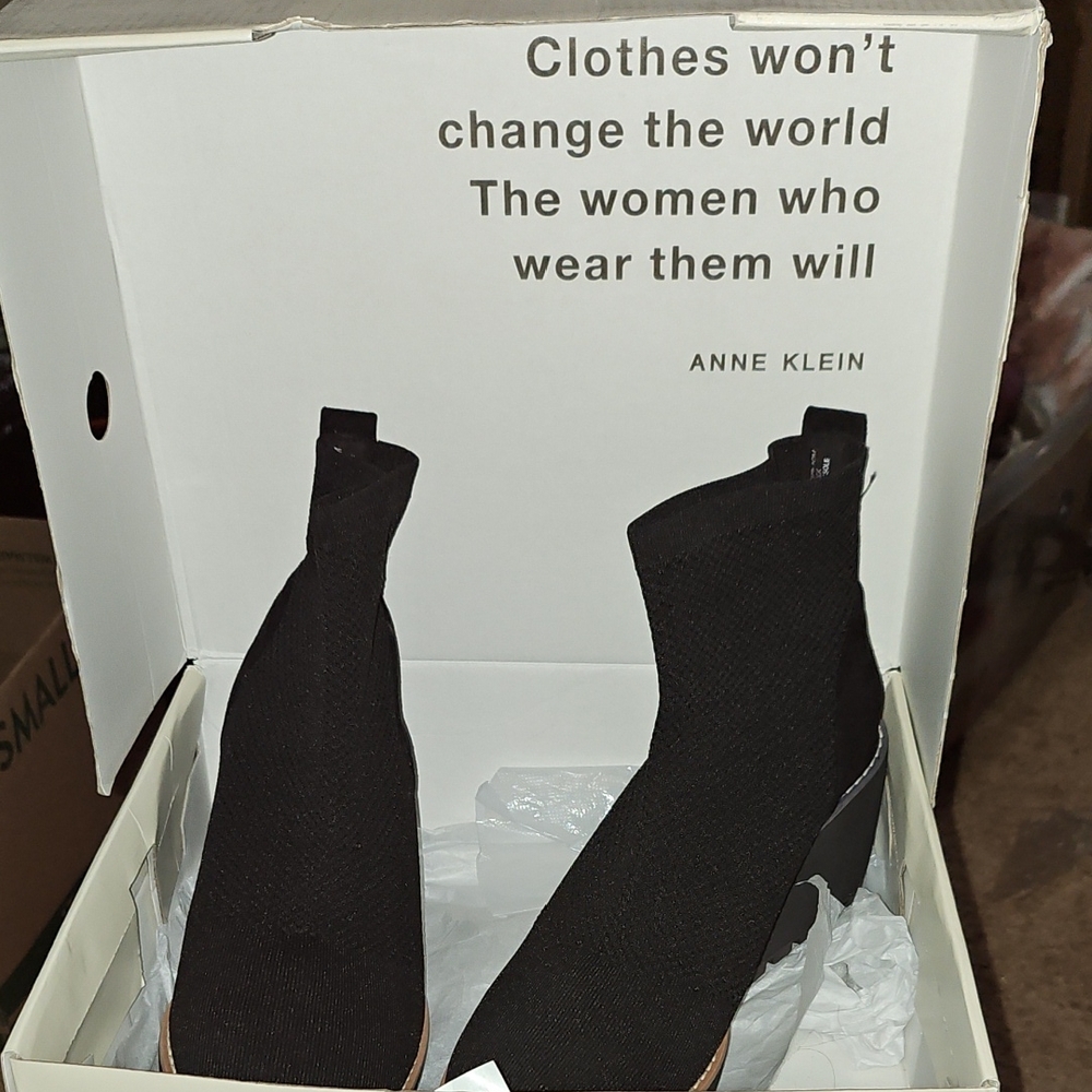 Anne Klein Black Ankle Booties Sleek and Stylish